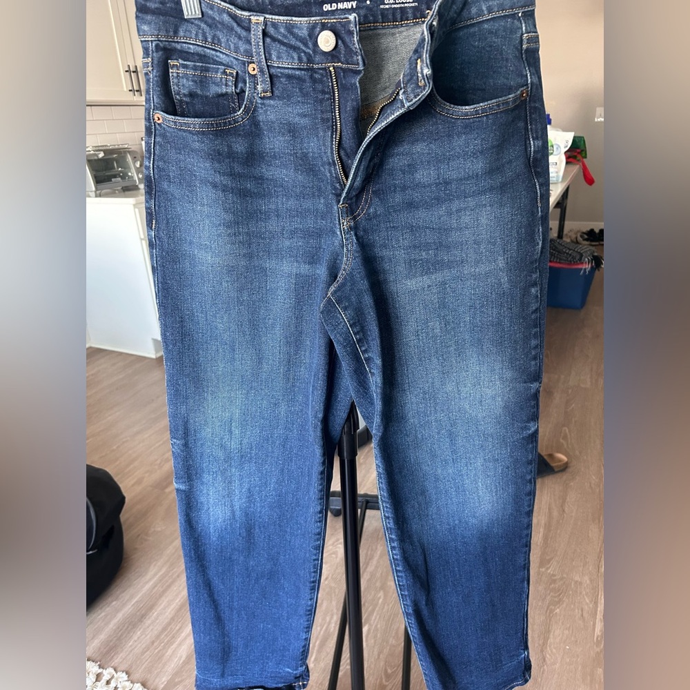 Old Navy Men's Dark Blue Straight Jeans